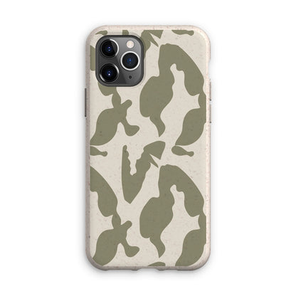 Organic Silhouettes in Sage Eco Phone Case