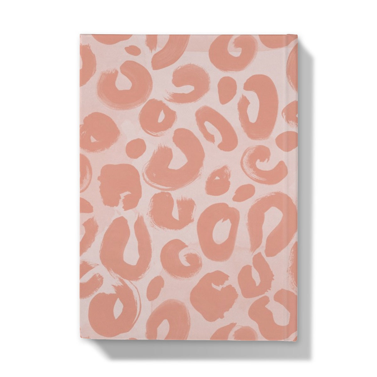 Painted Leopard in Peach Hardback Journal