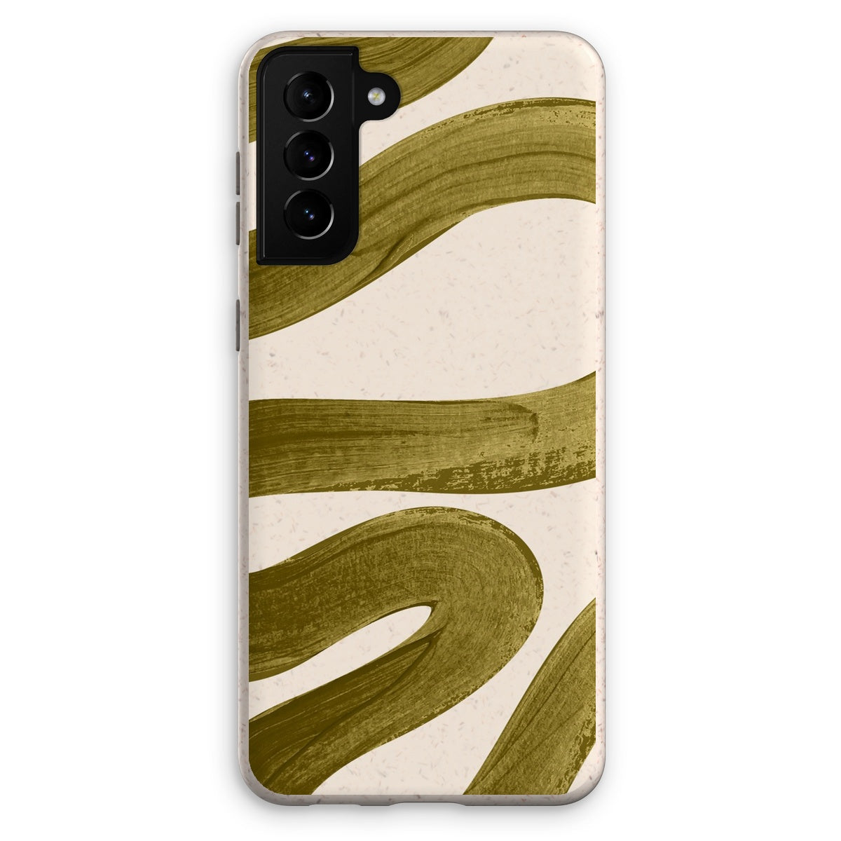 Painted Wave in Khaki Green Eco Phone Case