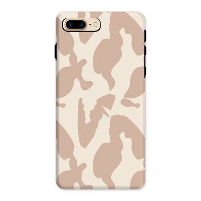 Organic Silhouettes in Rose Tough Phone Case