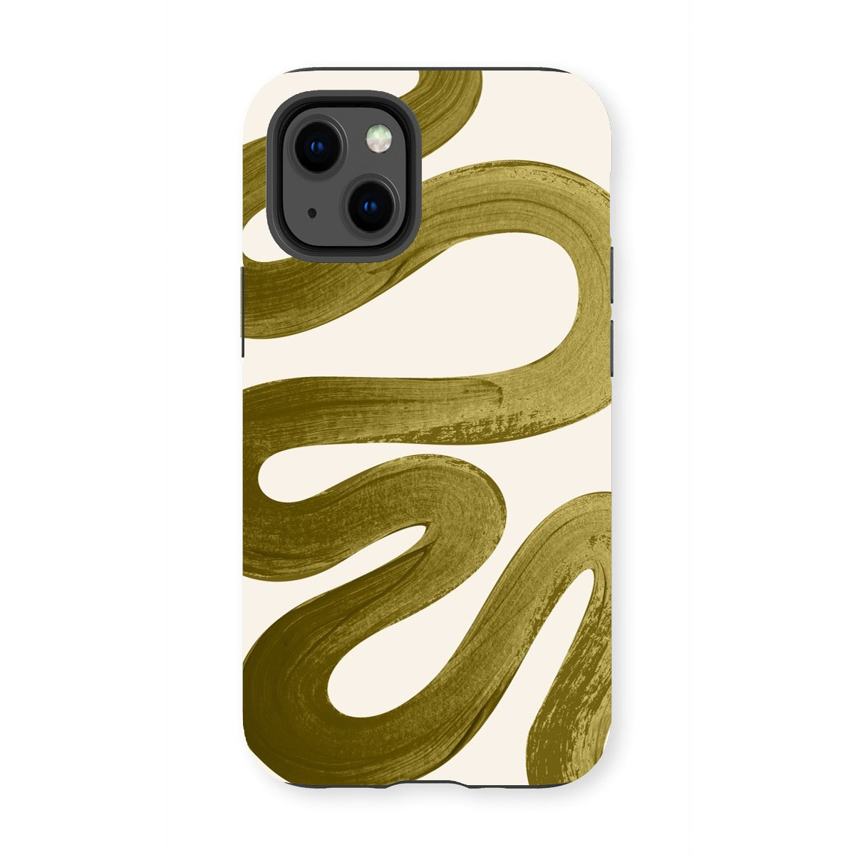 Painted Wave in Khaki Green Tough Phone Case