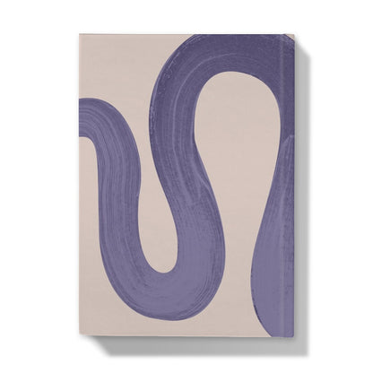 Painted Wave in Lilac Hardback Journal