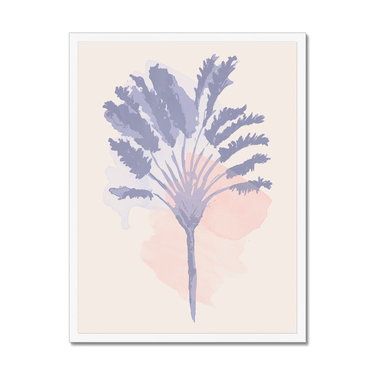 Watercolour Palm Framed Print