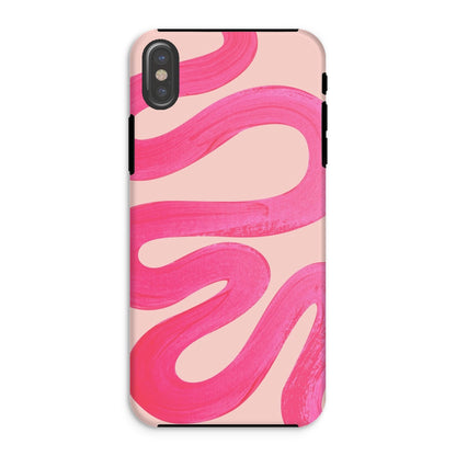 Painted Wave in Fuchsia Pink Tough Phone Case