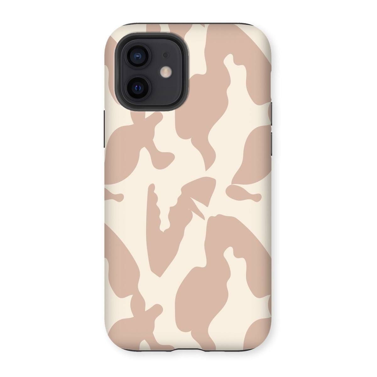 Organic Silhouettes in Rose Tough Phone Case