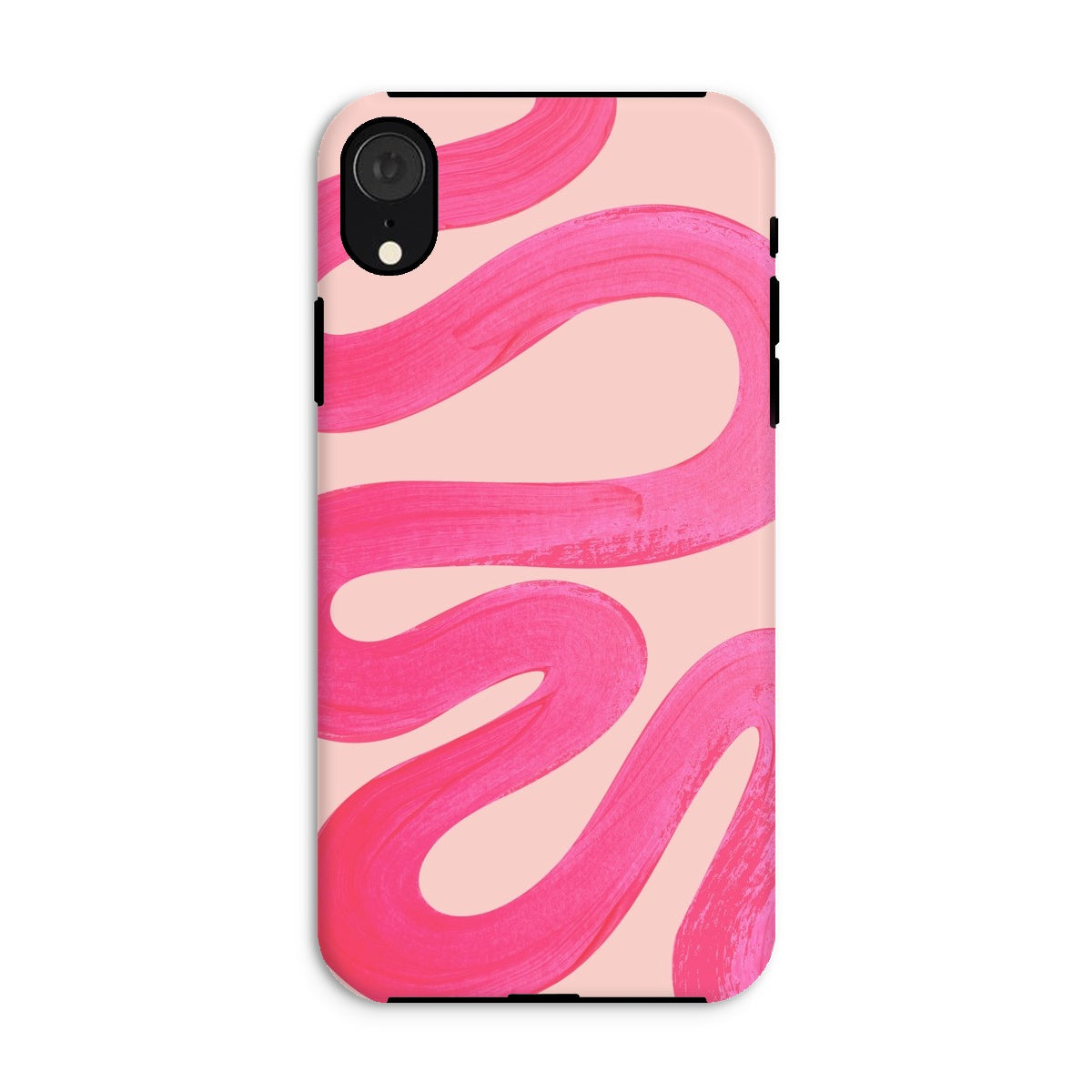 Painted Wave in Fuchsia Pink Tough Phone Case