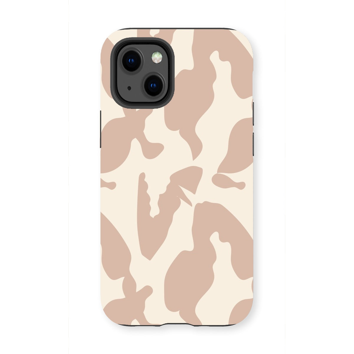 Organic Silhouettes in Rose Tough Phone Case