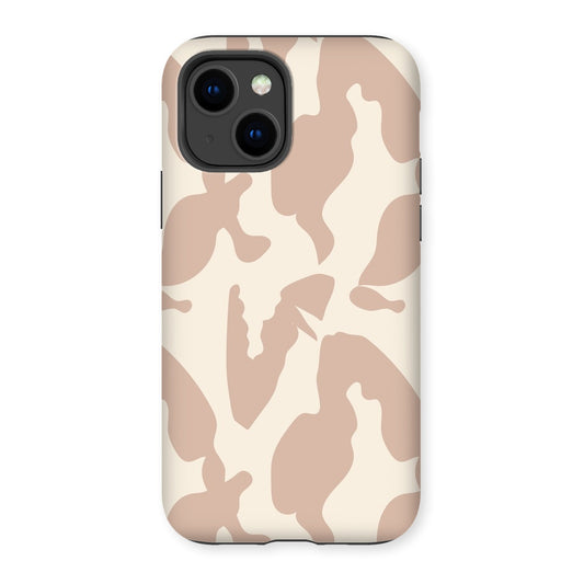 Organic Silhouettes in Rose Tough Phone Case