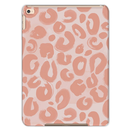 Painted Leopard in Peach Tablet Cases