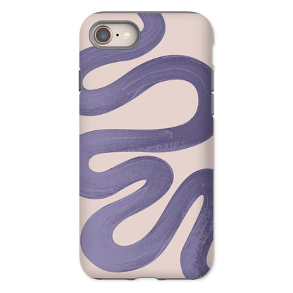 Painted Wave in Lilac Tough Phone Case