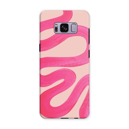 Painted Wave in Fuchsia Pink Tough Phone Case