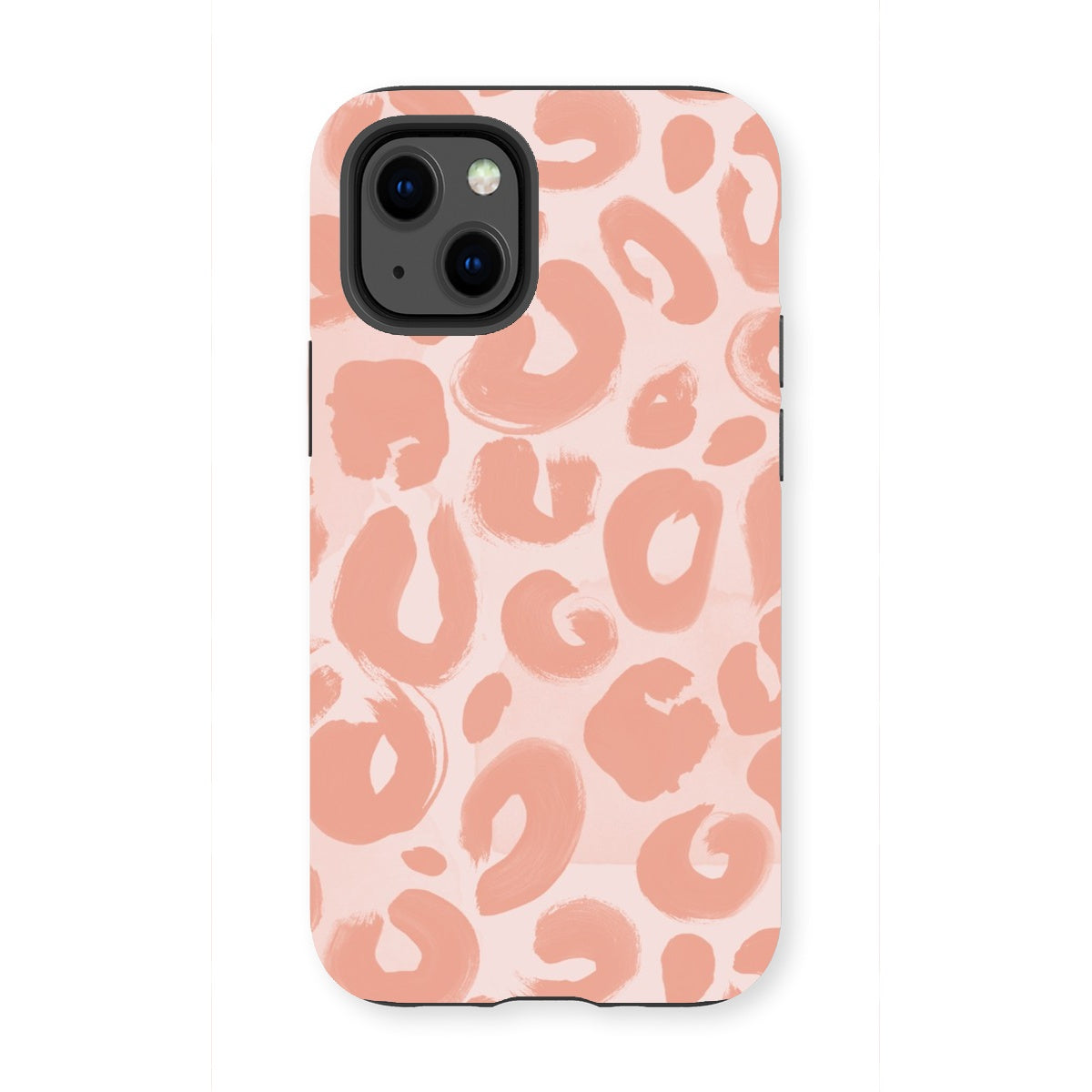 Painted Leopard in Peach Tough Phone Case