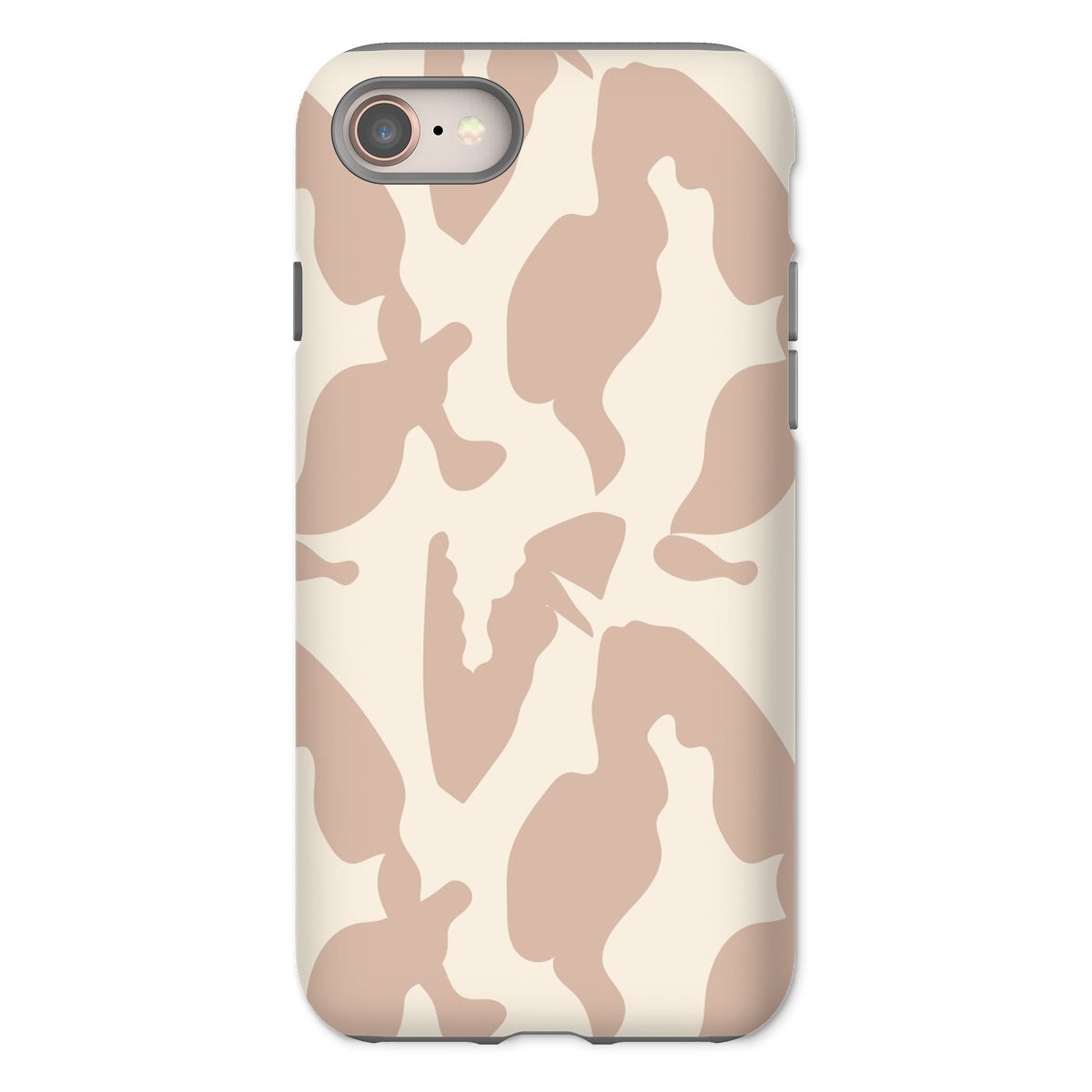 Organic Silhouettes in Rose Tough Phone Case