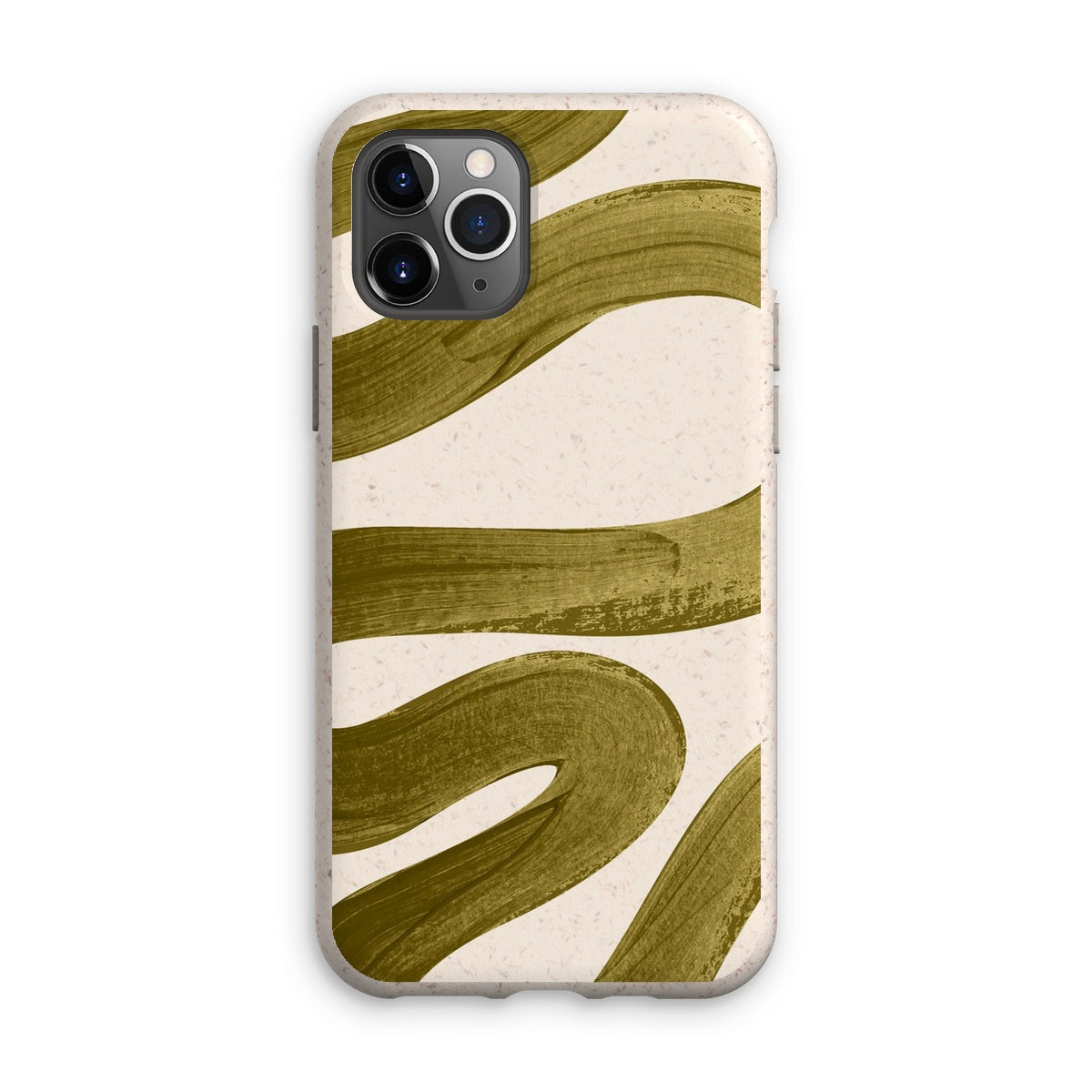 Painted Wave in Khaki Green Eco Phone Case