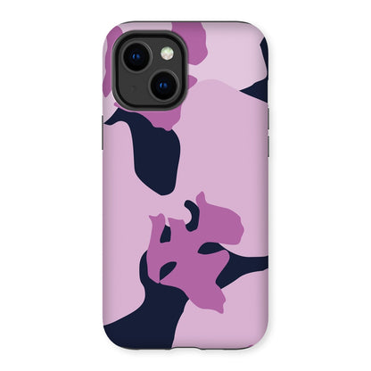 Lilac Orchids Dark Tough Phone Case