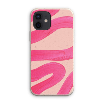 Painted Wave in Fuchsia Pink Eco Phone Case