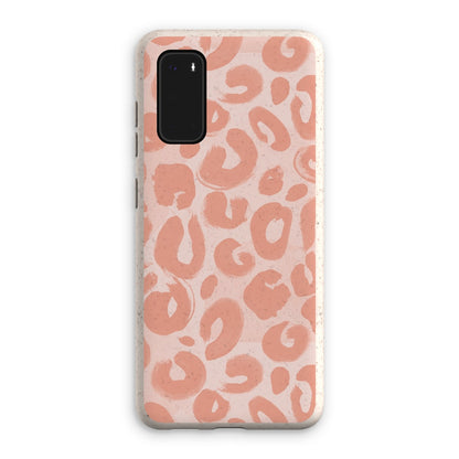 Painted Leopard in Peach Eco Phone Case