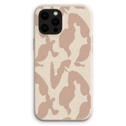 Organic Silhouettes in Rose Eco Phone Case