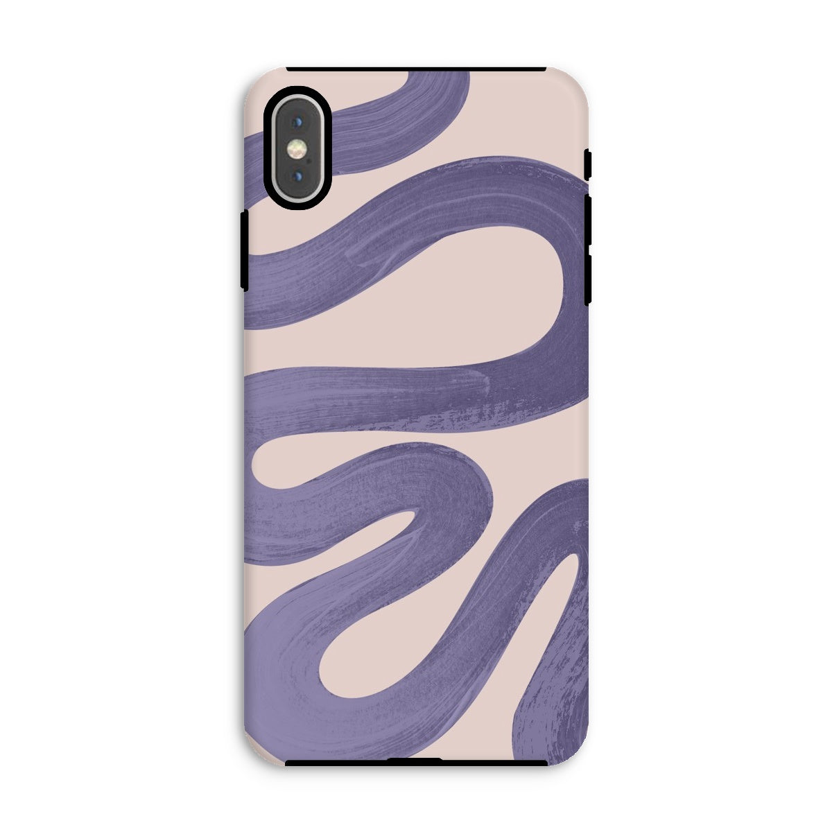 Painted Wave in Lilac Tough Phone Case