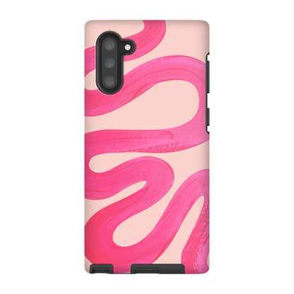 Painted Wave in Fuchsia Pink Tough Phone Case