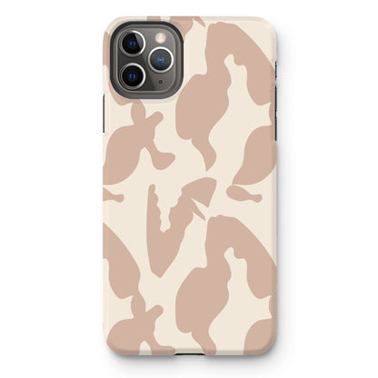 Organic Silhouettes in Rose Tough Phone Case