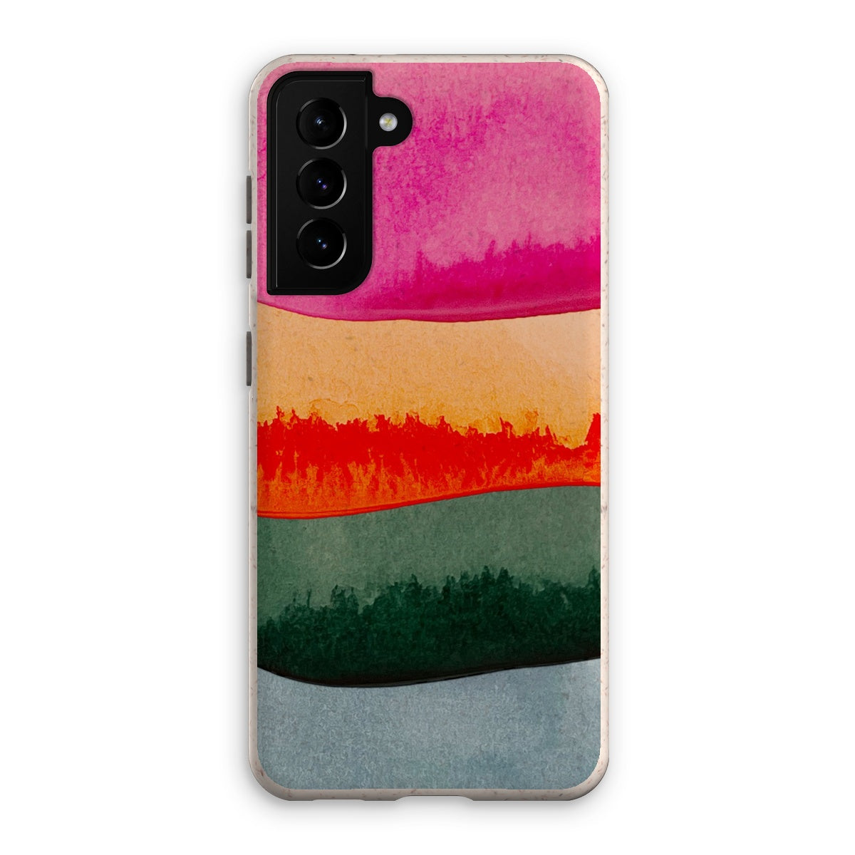 Rainbow Watercolour Layers Eco Phone Case