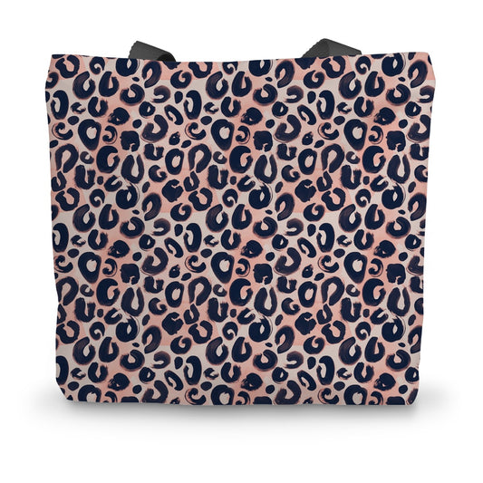 Painted Leopard in Natural Canvas Tote Bag