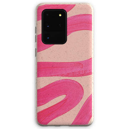 Painted Wave in Fuchsia Pink Eco Phone Case