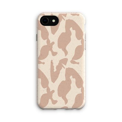 Organic Silhouettes in Rose Eco Phone Case