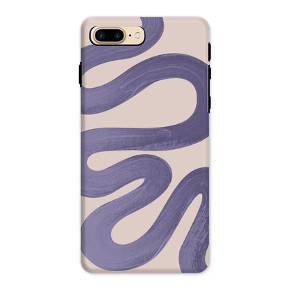 Painted Wave in Lilac Tough Phone Case