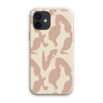 Organic Silhouettes in Rose Eco Phone Case