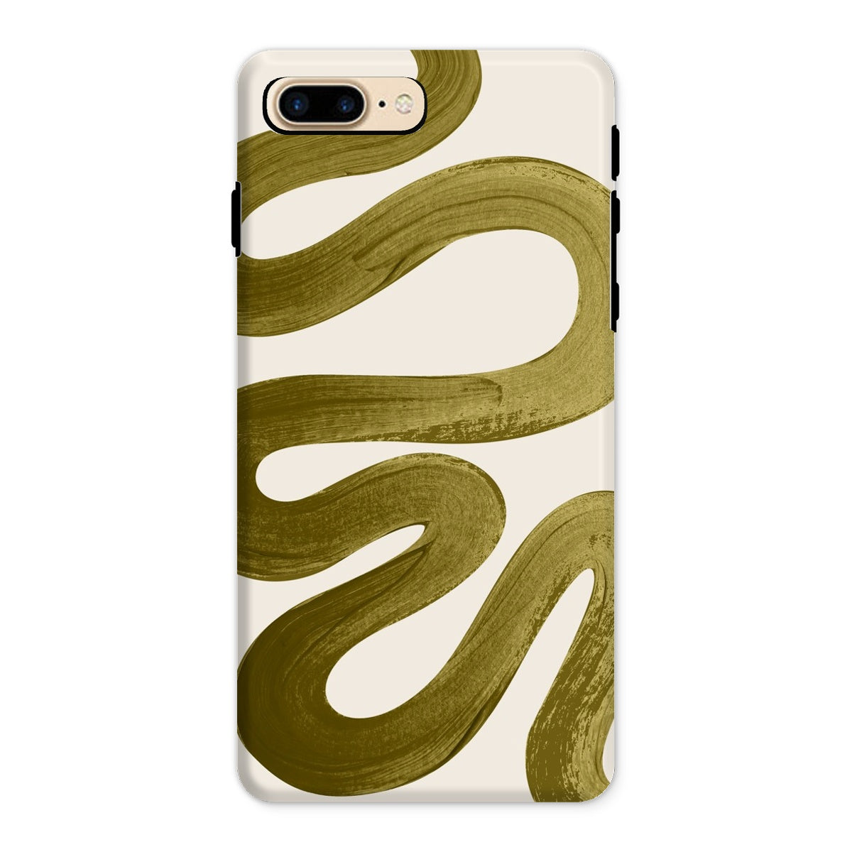 Painted Wave in Khaki Green Tough Phone Case