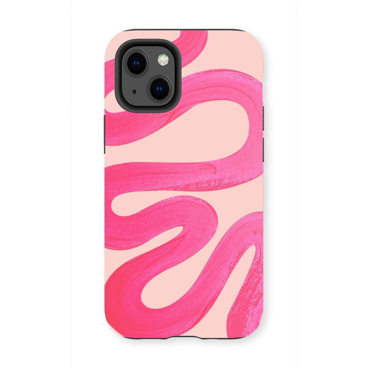 Painted Wave in Fuchsia Pink Tough Phone Case