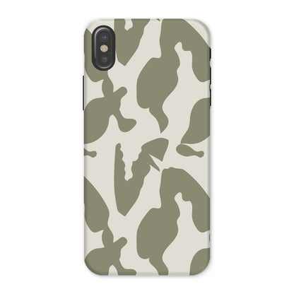 Organic Silhouettes in Sage Tough Phone Case