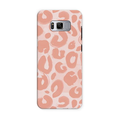 Painted Leopard in Peach Tough Phone Case