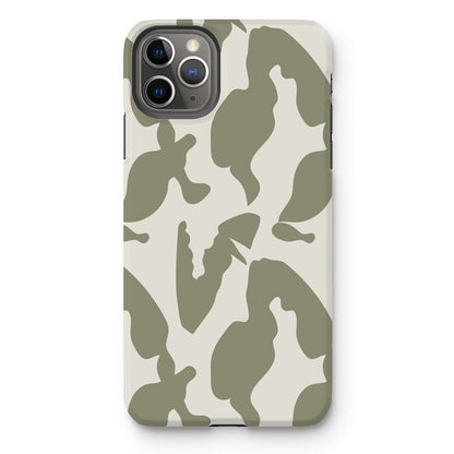 Organic Silhouettes in Sage Tough Phone Case